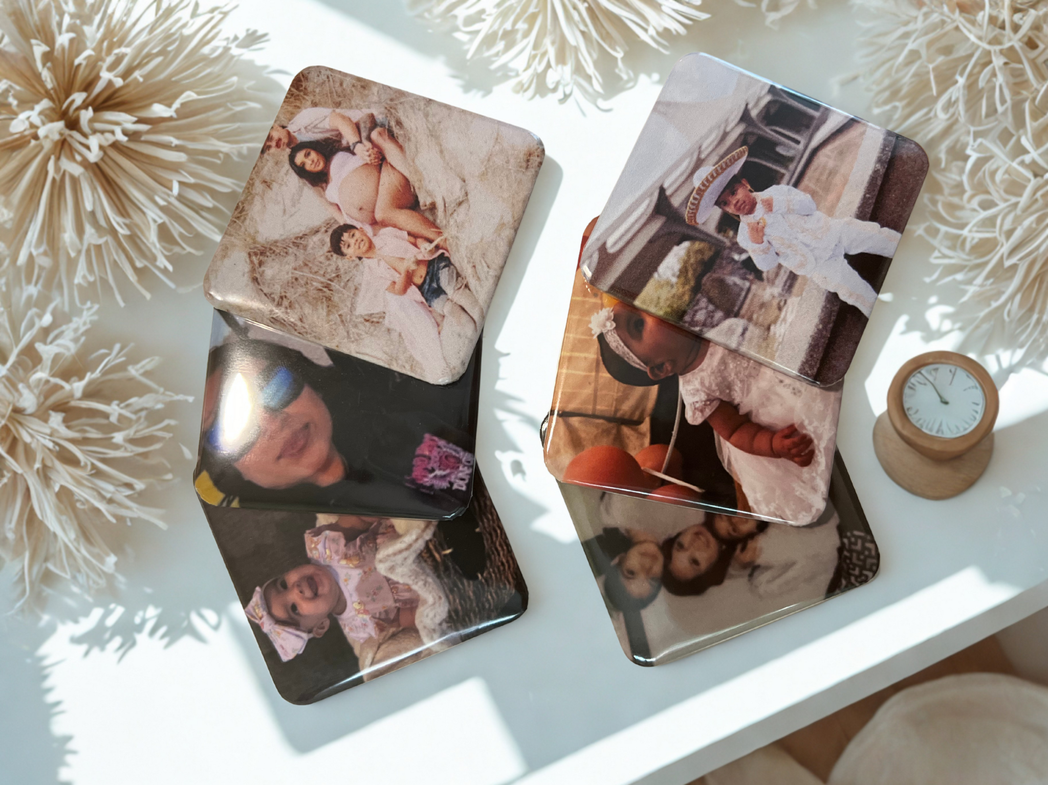 SET OF 6 or 9 PERSONALIZED 2" x 2" SQUARES